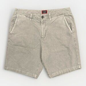 UNTUCKit Chino Shorts Men's Size 34 Gray 9" Inseam Pima Cotton Twill Preppy